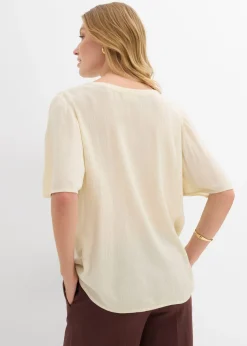 bonprix bonprix Blusa tipo túnica con mangas de murciélago Crudo Best