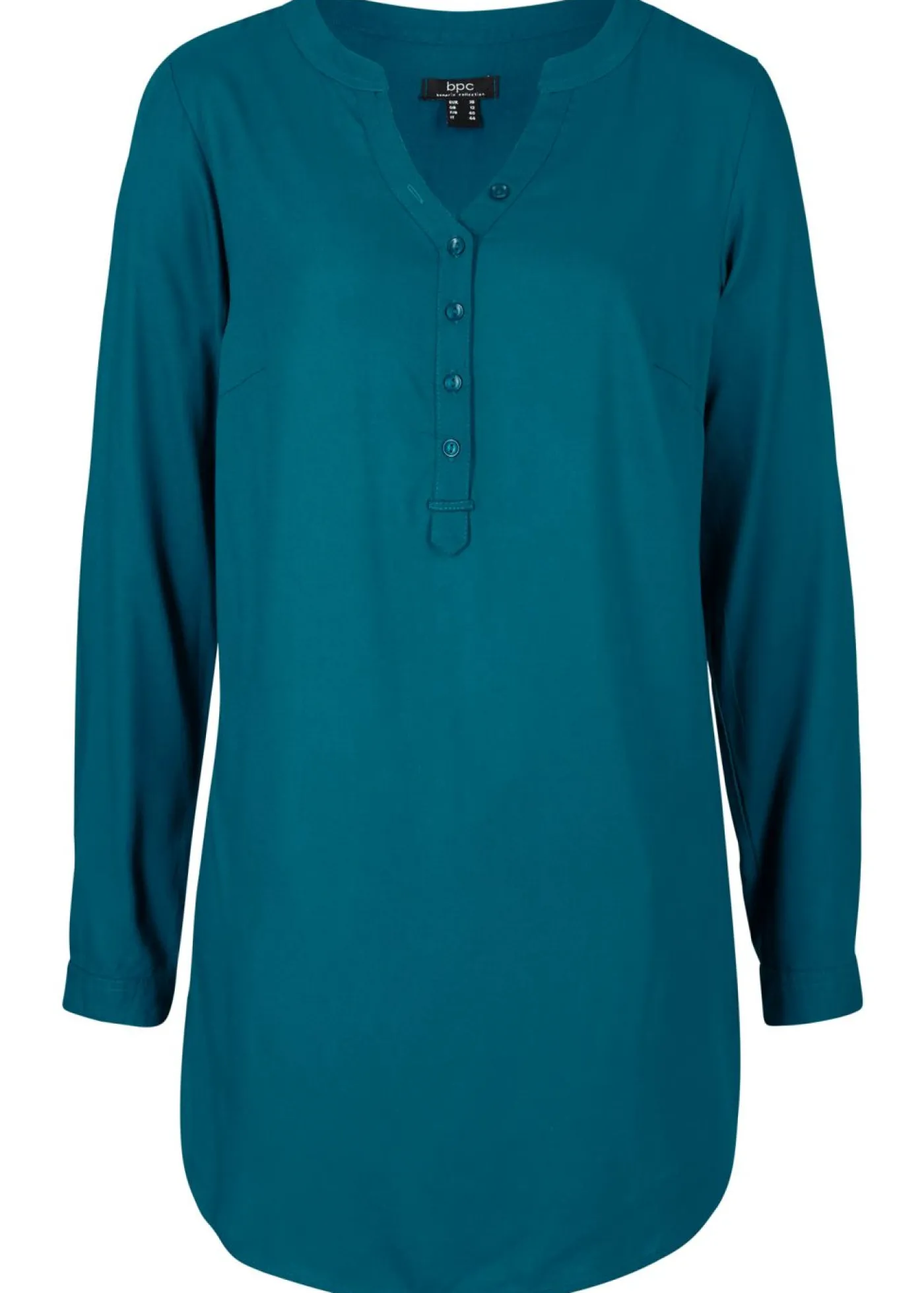 bonprix bonprix Blusa tipo túnica de viscosa suave Petróleo azul Hot