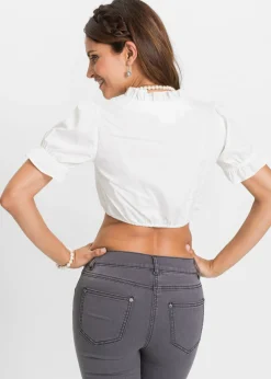 bonprix bonprix Blusa tirolesa Blanco lana