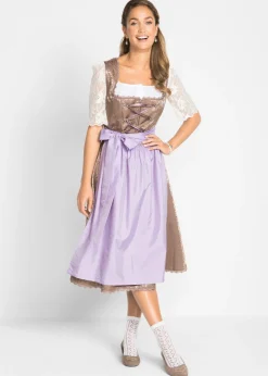 bonprix bonprix Blusa tradicional con manga de encaje Blanco Sale