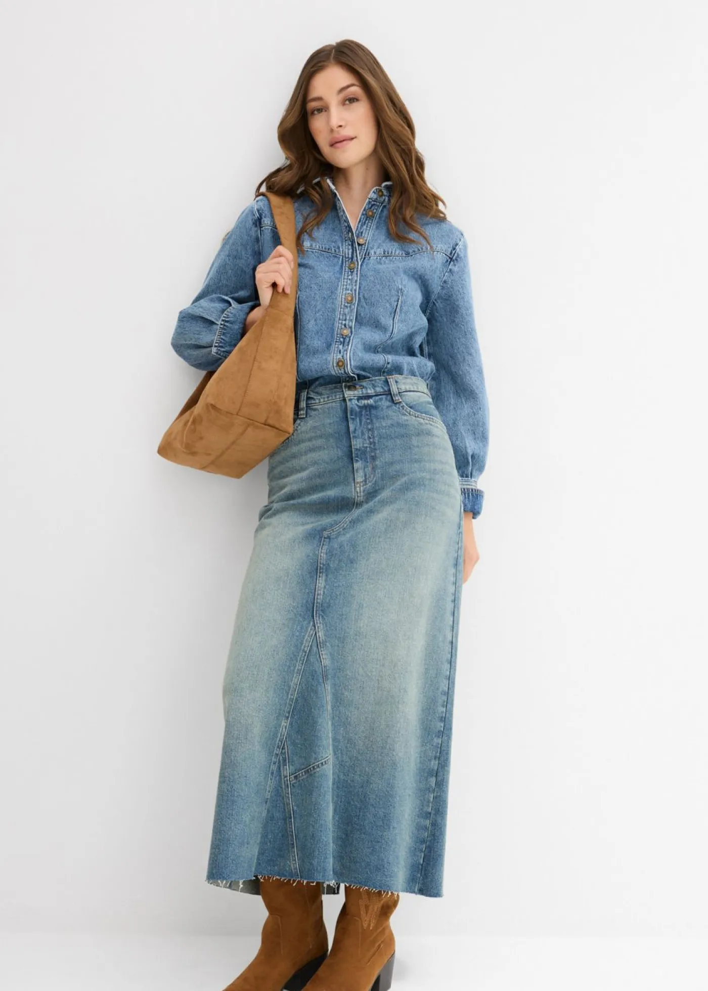 bonprix bonprix Blusa vaquera Azul piedra usado Best