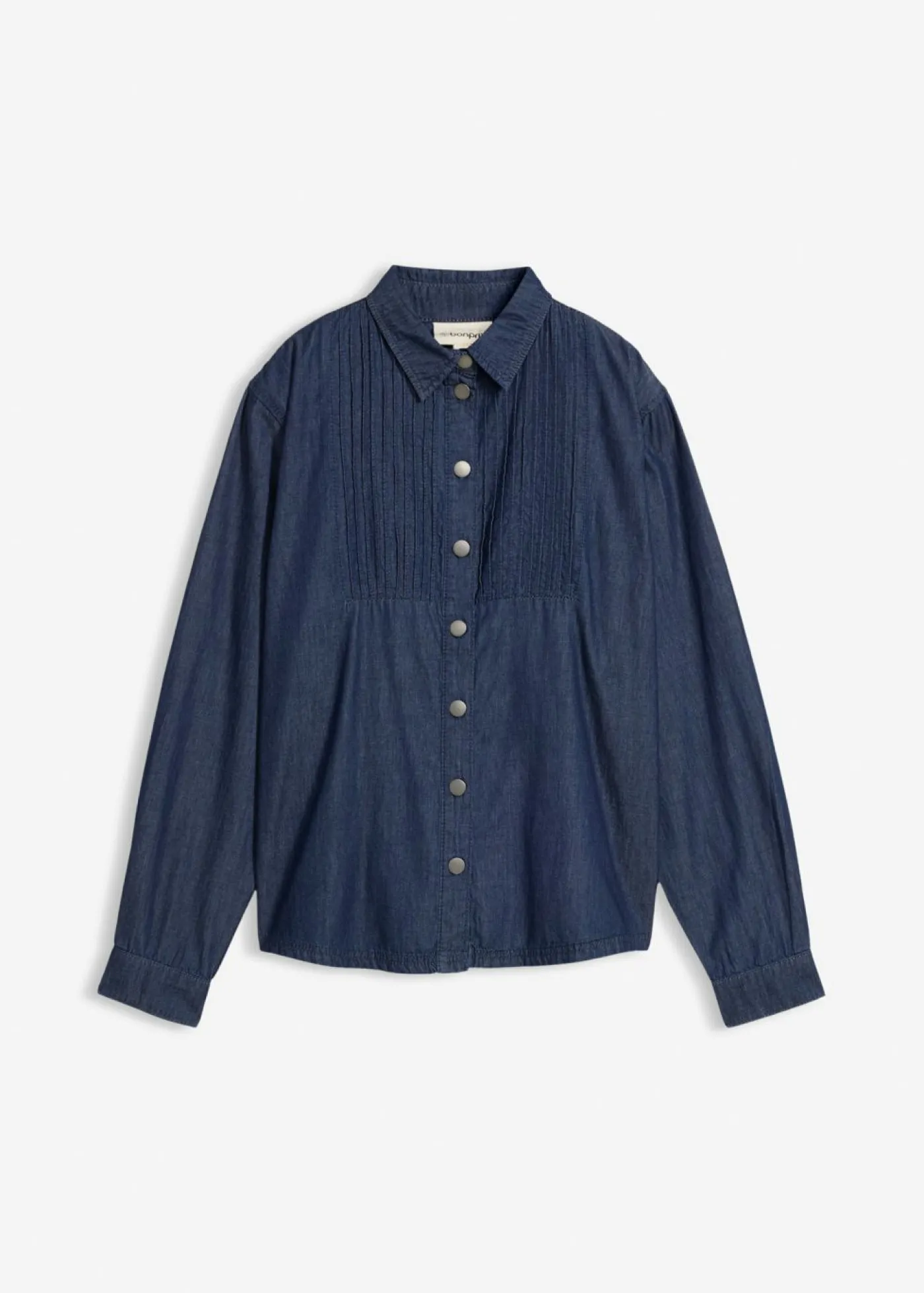 bonprix bonprix Blusa vaquera holgada de algodón orgánico Azul piedra usado