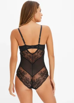 bonprix bonprix Body con aros Negro Sale