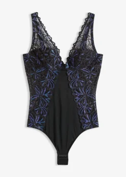 bonprix bonprix Body con hilo brillante Negro Hot
