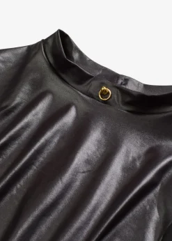 bonprix bonprix Body con tanga con abertura y efecto mojado Negro Outlet