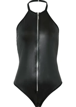 bonprix VENUS Body con tanga con abertura y diseño mojado Negro Best