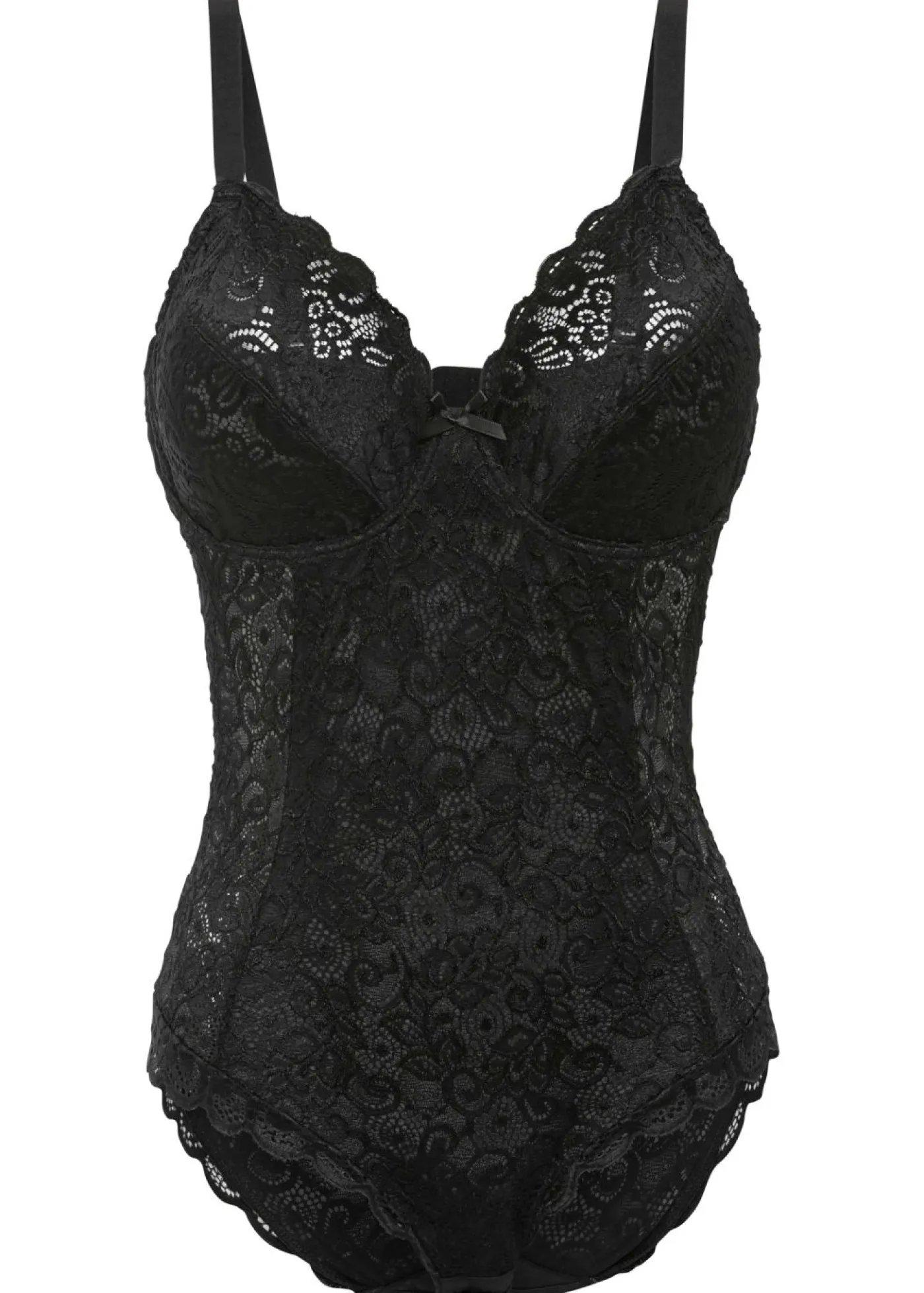 bonprix bonprix Body de encaje elegante Negro Sale