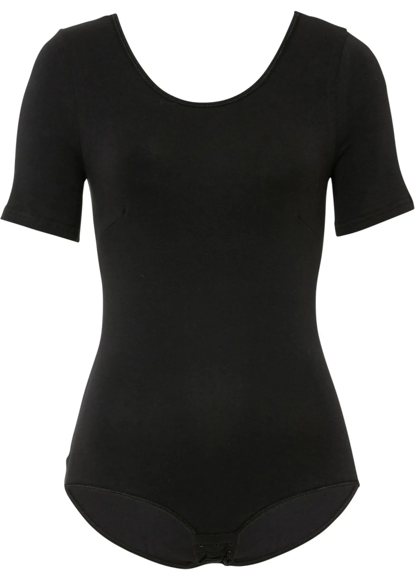 bonprix bonprix Body de media manga con algodón Negro Outlet