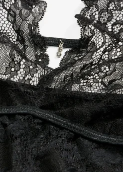 bonprix VENUS Body de tanga con abertura Negro