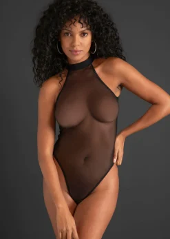 bonprix VENUS Body de tanga con abertura Negro Outlet