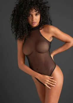 bonprix VENUS Body de tanga con abertura Negro Outlet