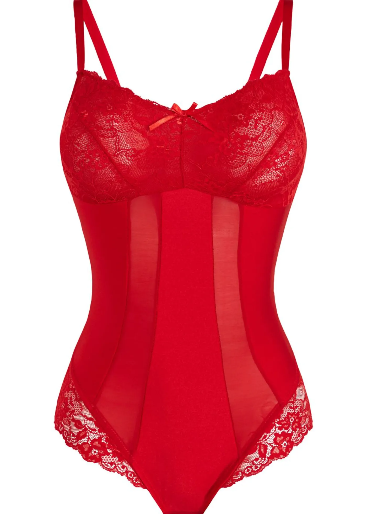 bonprix bonprix Body moldeador con efecto medio rojo intenso