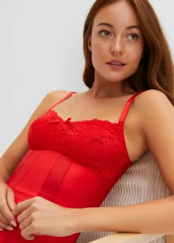 bonprix bonprix Body moldeador con efecto medio rojo intenso