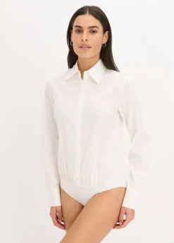 bonprix bonprix Body tipo blusa Blanco lana New