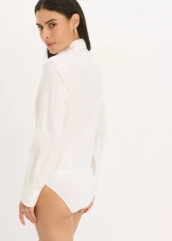 bonprix bonprix Body tipo blusa Blanco lana New