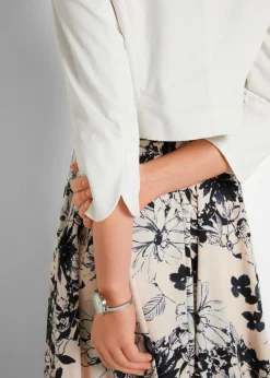 bonprix bonprix Bolero de algodón fino Blanco