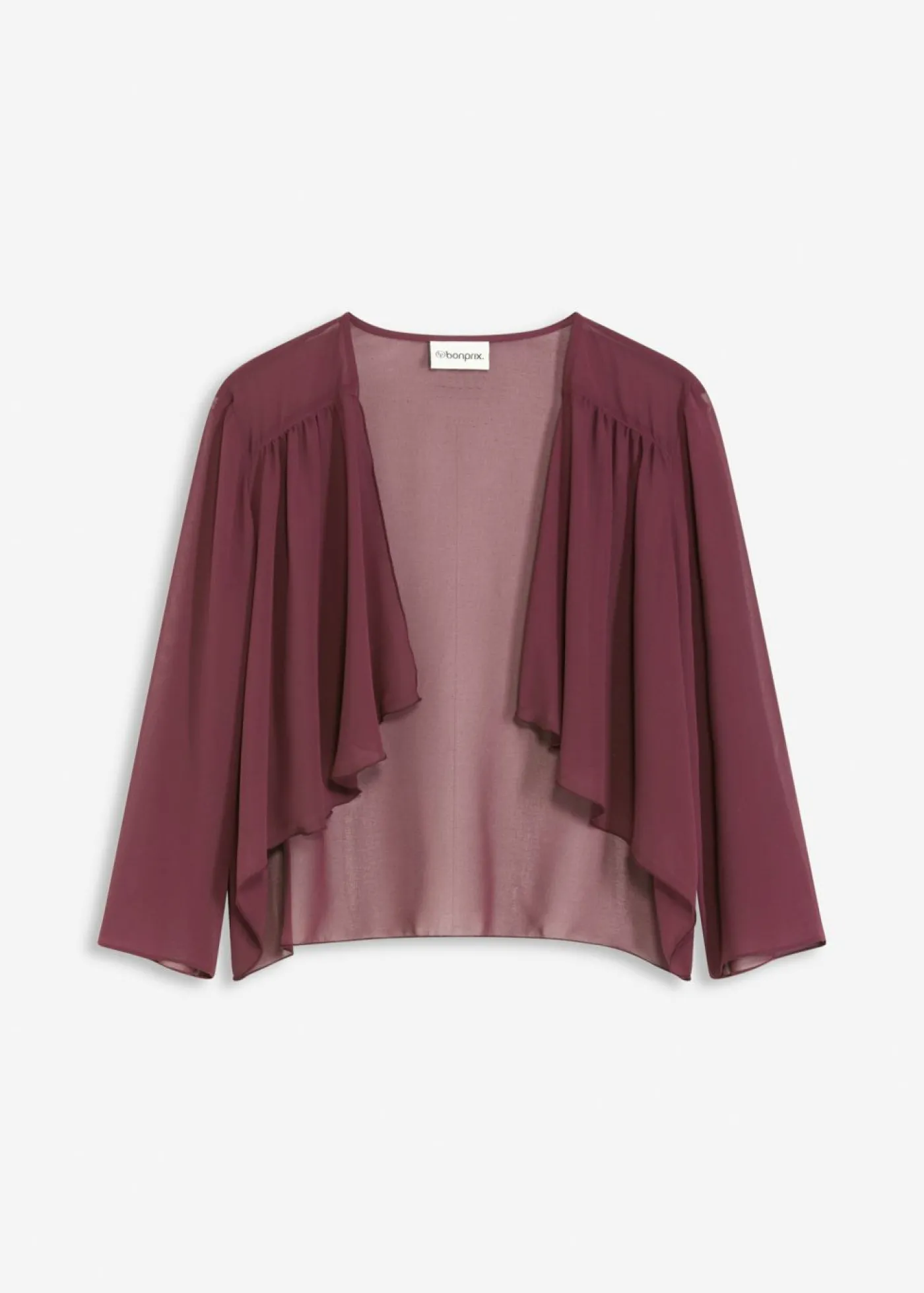 bonprix bonprix Bolero de gasa fina rojo burdeos