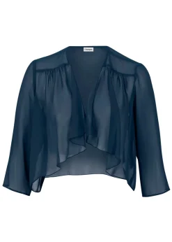 bonprix bonprix Bolero de gasa fina Azul oscuro Best