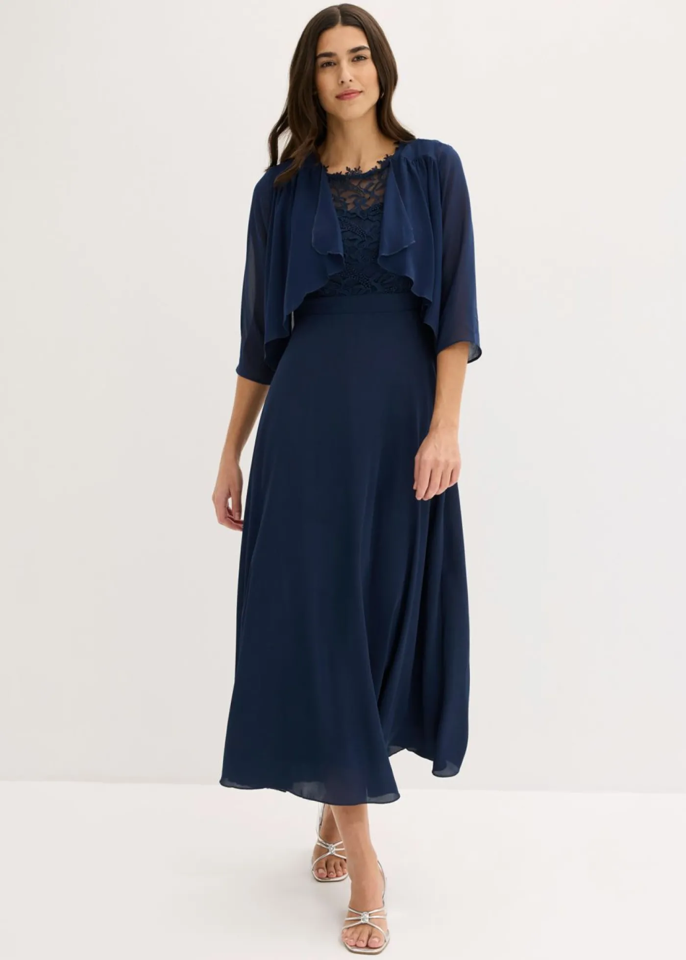 bonprix bonprix Bolero de gasa fina Azul oscuro Best