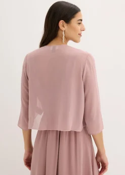 bonprix bonprix Bolero de gasa fina Rosa palo