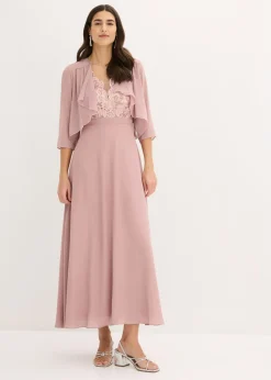 bonprix bonprix Bolero de gasa fina Rosa palo