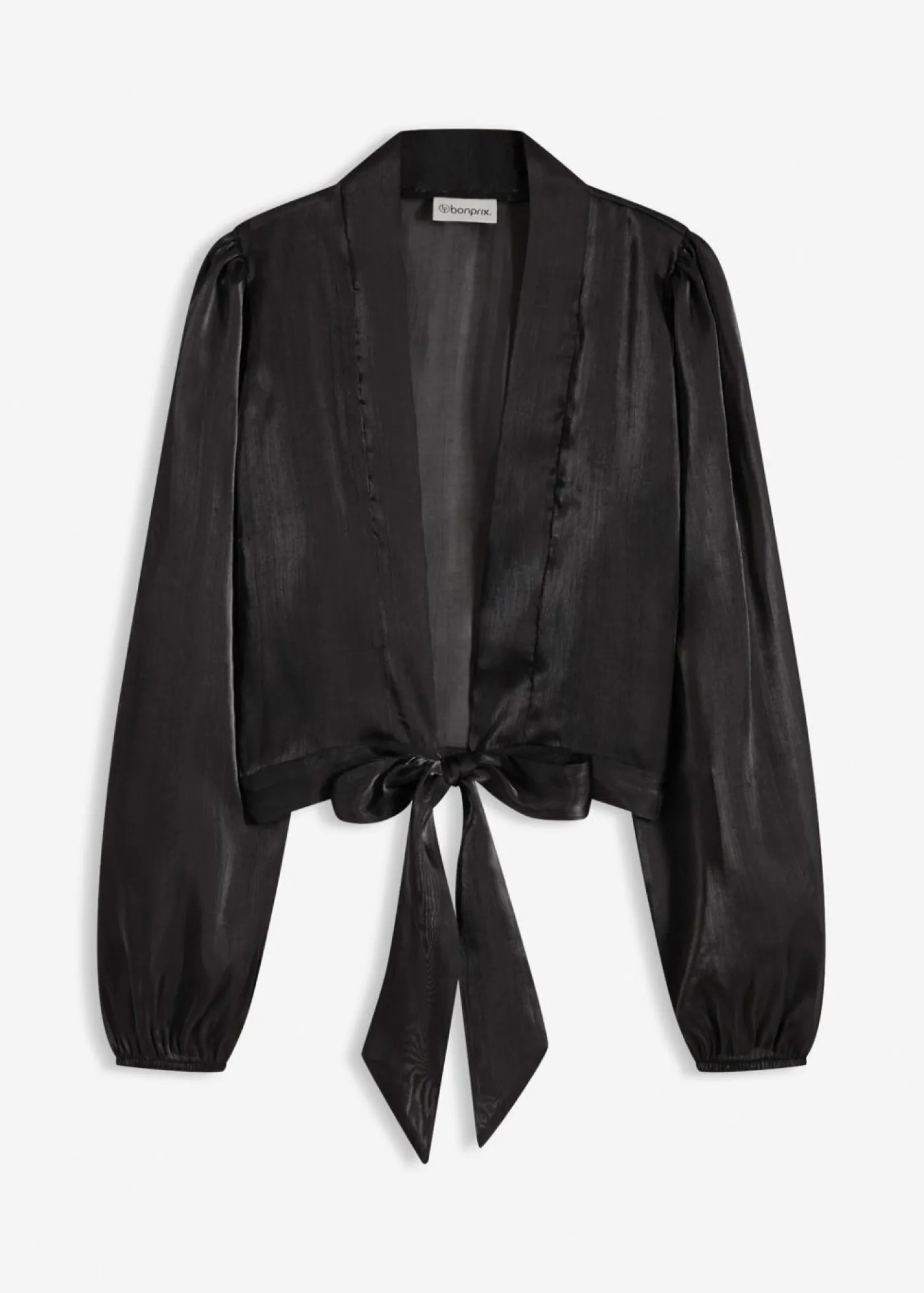 bonprix bonprix Bolero de tul fino con detalle de lazo Negro New