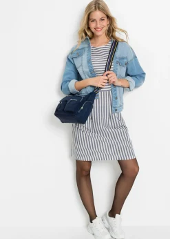 bonprix bonprix Bolso bandolera con bolsillos exteriores Azul marino Outlet