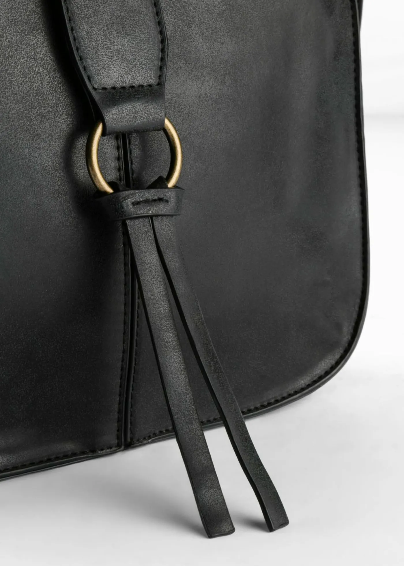 bonprix bonprix Bolso bandolera con detalle de hebilla decorativa Negro Discount
