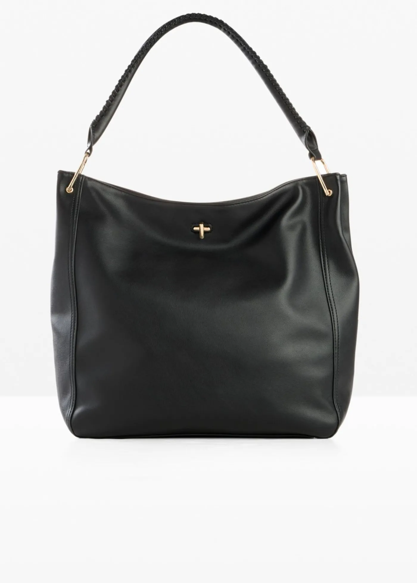 bonprix bonprix Bolso bandolera con detalle de correa Negro Clearance