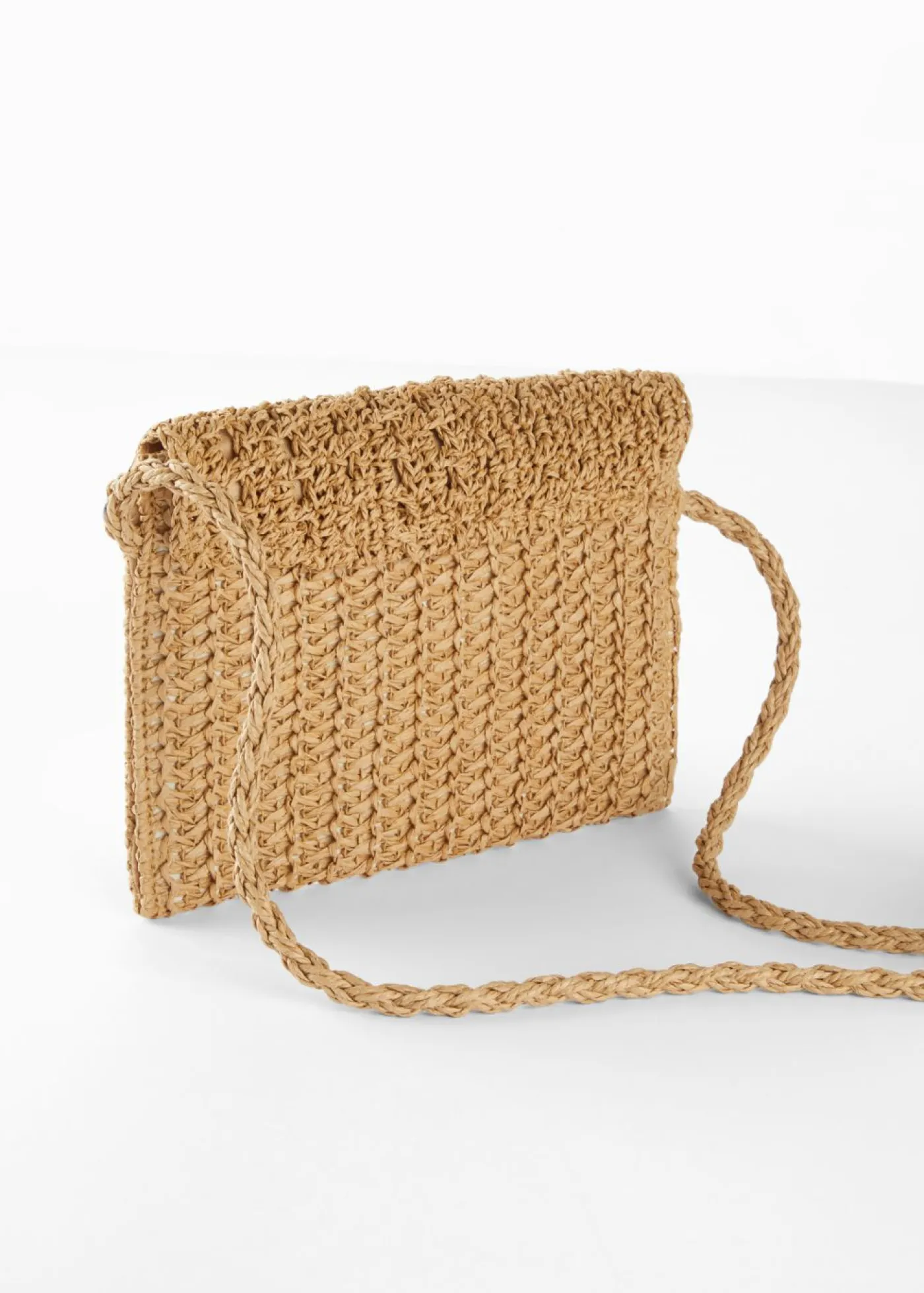 bonprix bonprix Bolso bandolera de paja Crudo Online