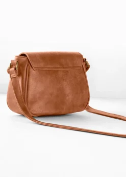bonprix bonprix Bolso bandolera pequeño con detalle de hebilla Coñac Outlet