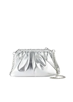 bonprix bonprix Bolso clutch con correa intercambiable Plata Outlet