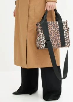 bonprix bonprix Bolso de mano estampado leo negro/beige New