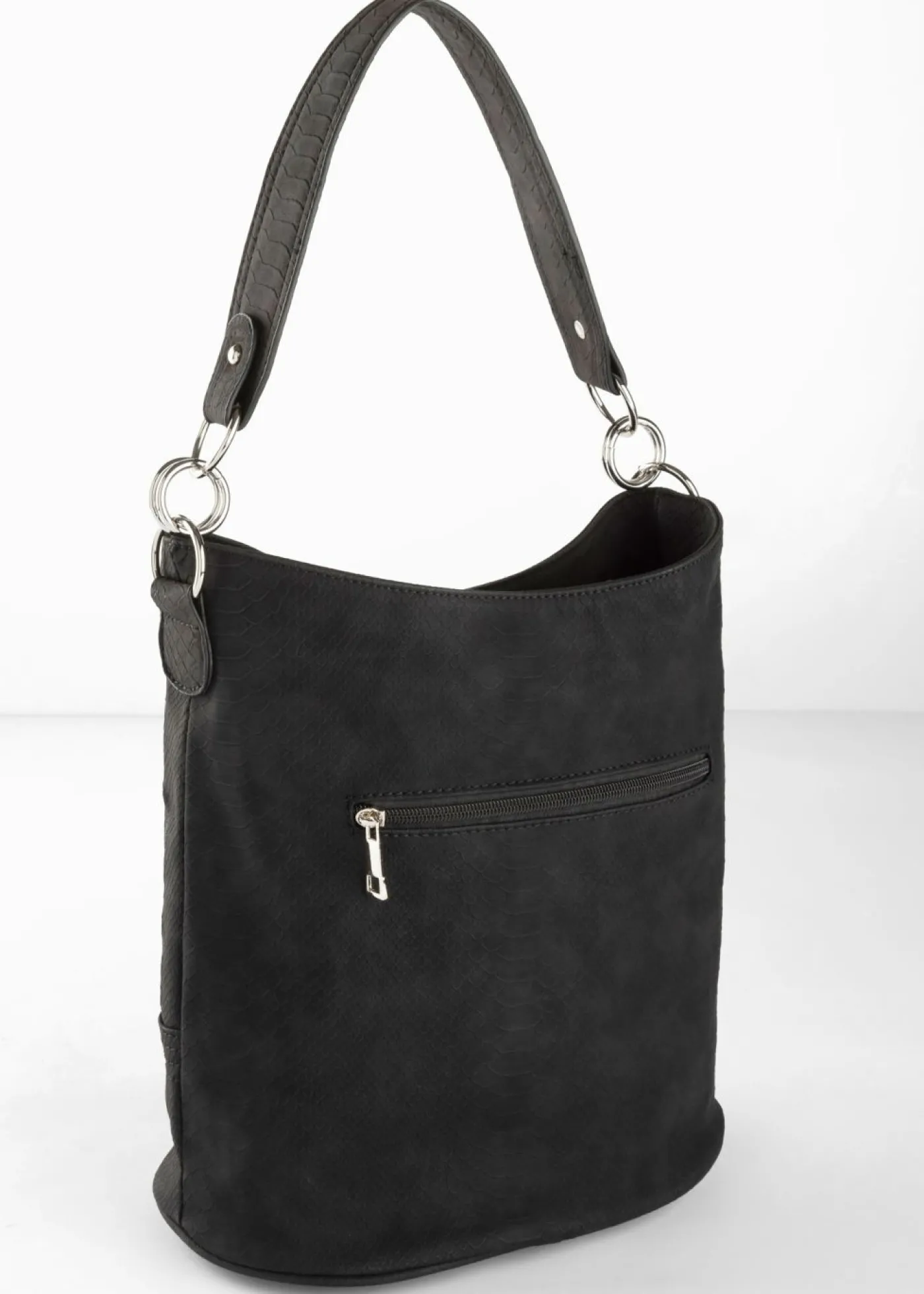 bonprix bonprix Bolso de mano con bordado Negro Online