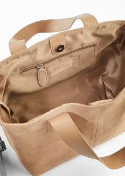 bonprix bonprix Bolso de mano de ante Camel Online