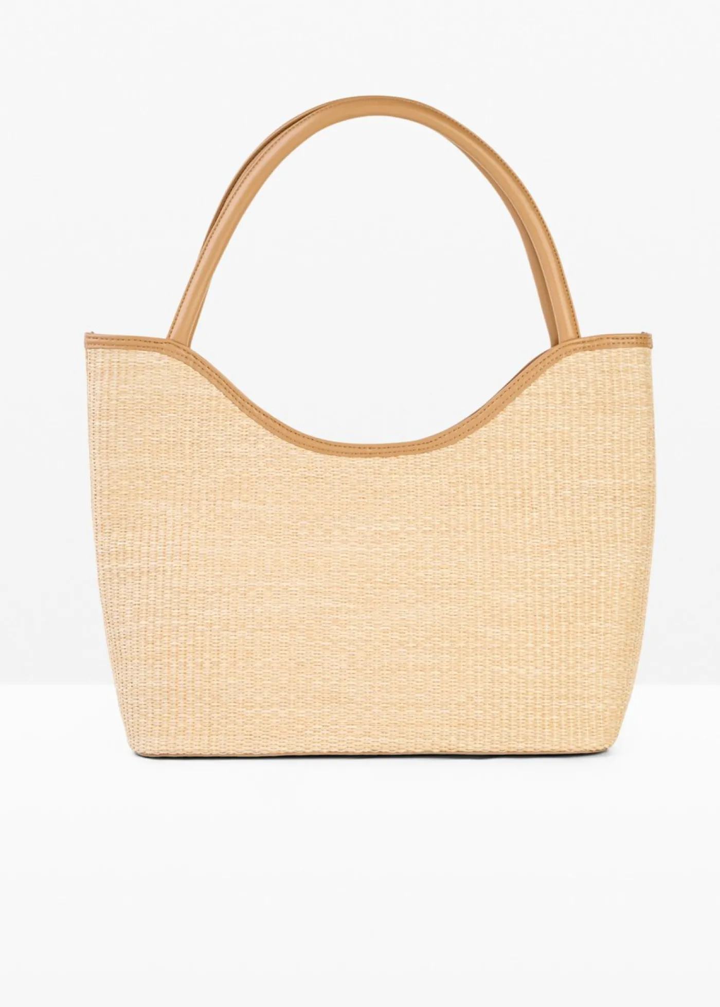 bonprix bonprix Bolso shopper con aspecto de paja Crudo Outlet