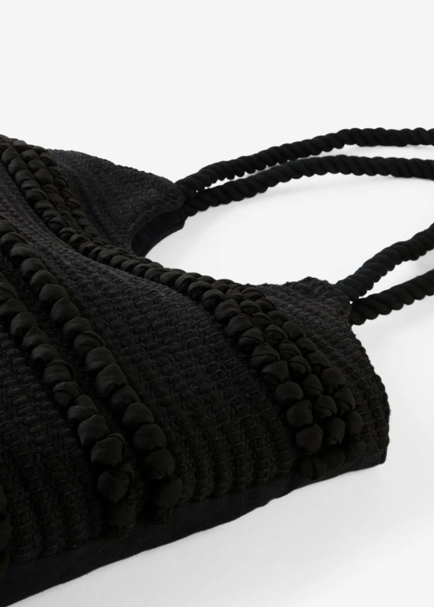 bonprix bonprix Bolso shopper de tela Negro Outlet