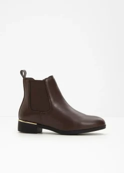bonprix bonprix Botas Chelsea Marrón oscuro Hot