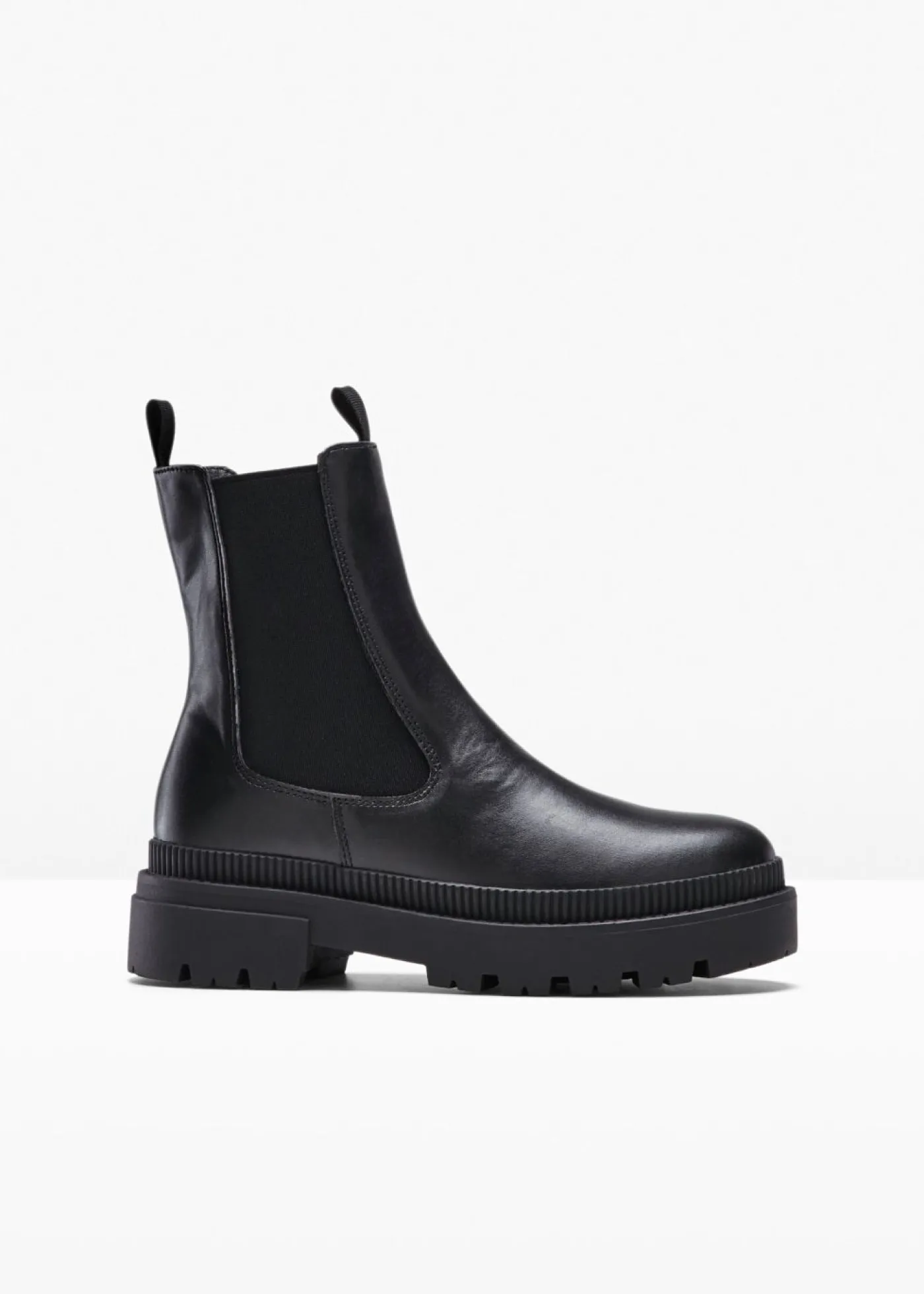 bonprix bonprix Botas Chelsea con suela perfilada Negro Hot