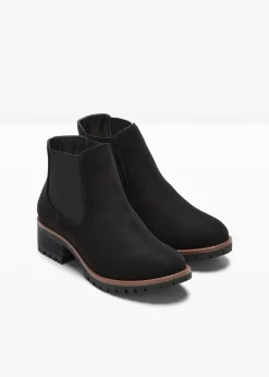 bonprix bonprix Botas Chelsea en suela perfilada Negro Outlet