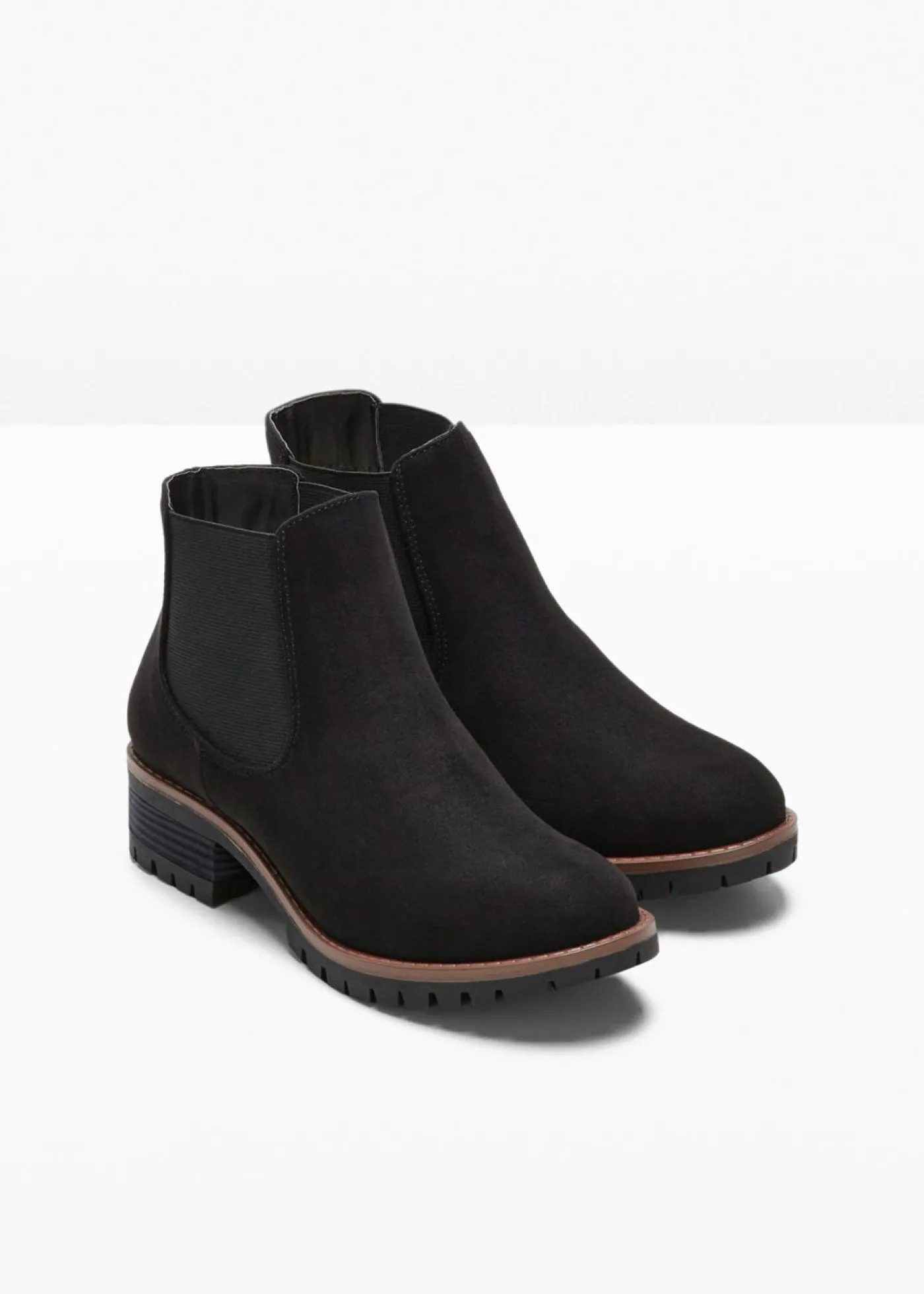bonprix bonprix Botas Chelsea en suela perfilada Negro Outlet