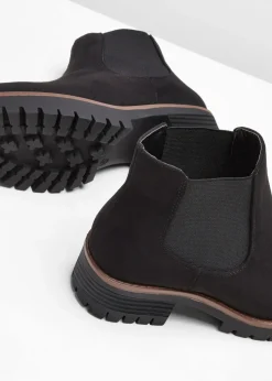 bonprix bonprix Botas Chelsea en suela perfilada Negro Outlet