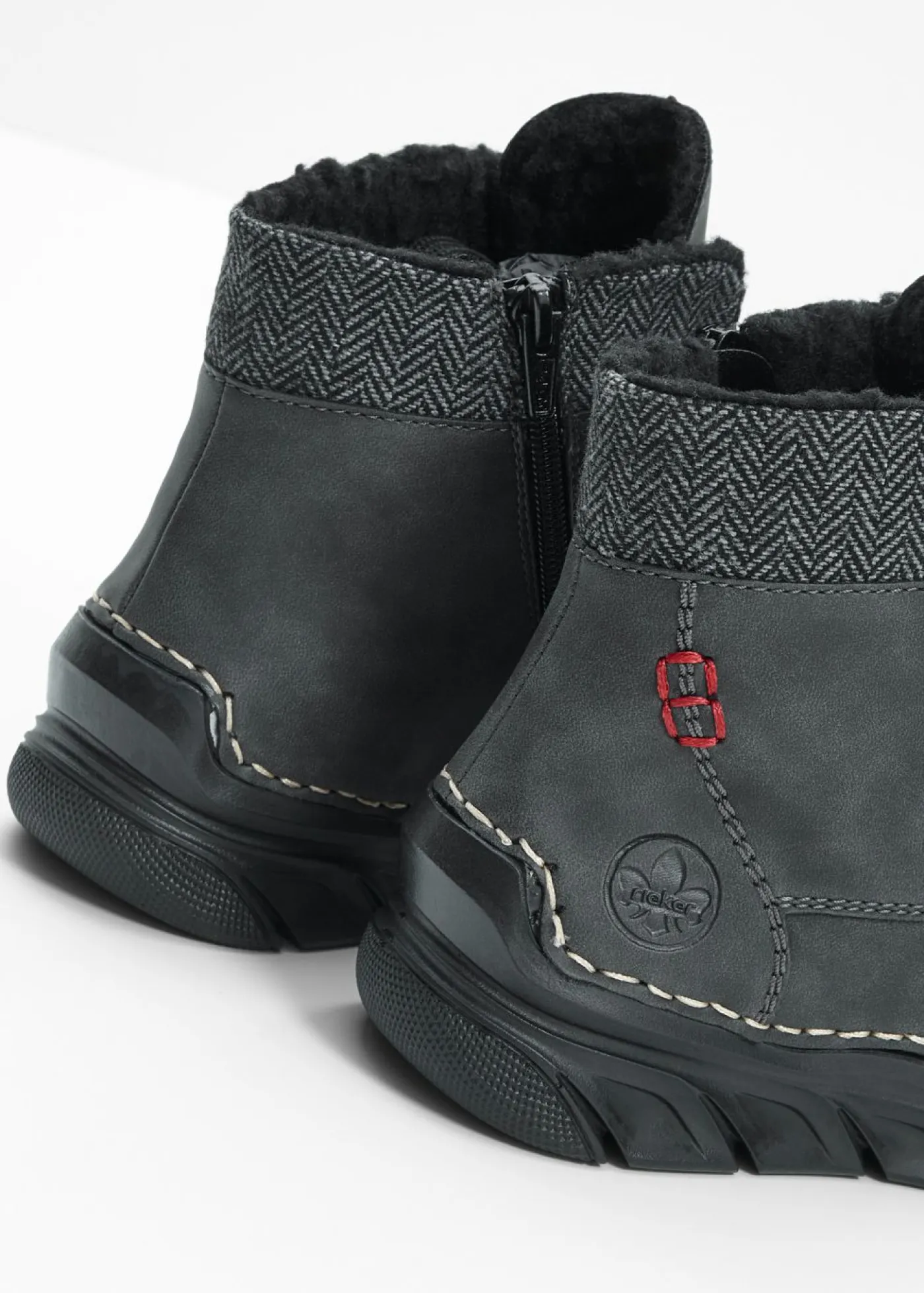 bonprix Rieker Botas con cordones de Rieker Gris oscuro New