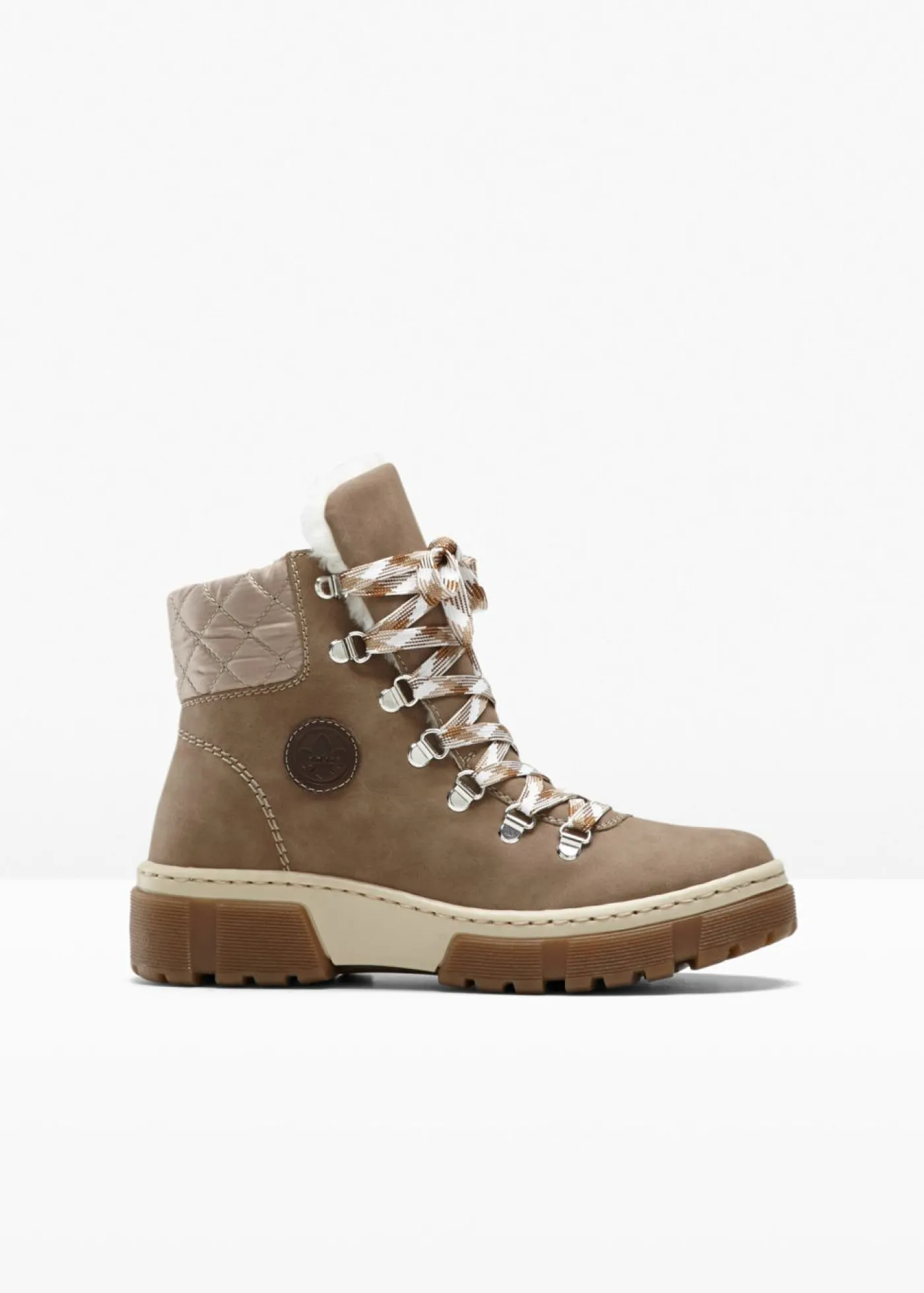 bonprix Rieker Botas con cordones de Rieker Marrón grisáceo Sale