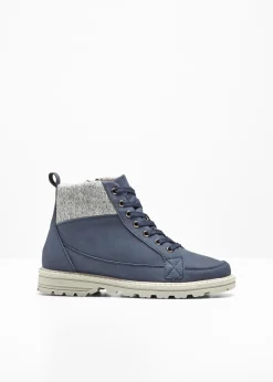 bonprix bonprix Botas con cordones y suela perfilada Azul oscuro Best