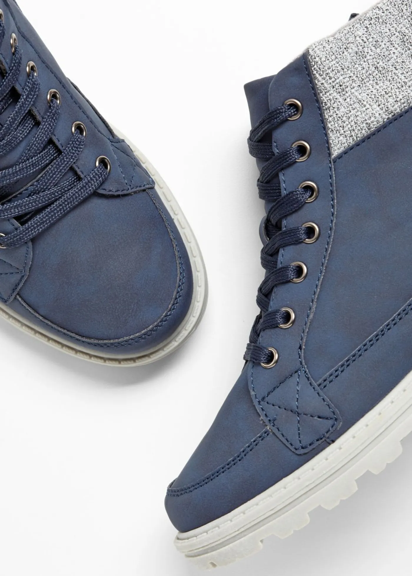 bonprix bonprix Botas con cordones y suela perfilada Azul oscuro Best