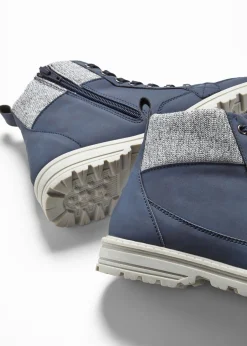 bonprix bonprix Botas con cordones y suela perfilada Azul oscuro Best
