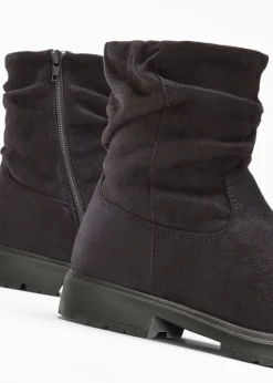 bonprix bonprix Botas con fruncido Negro Discount