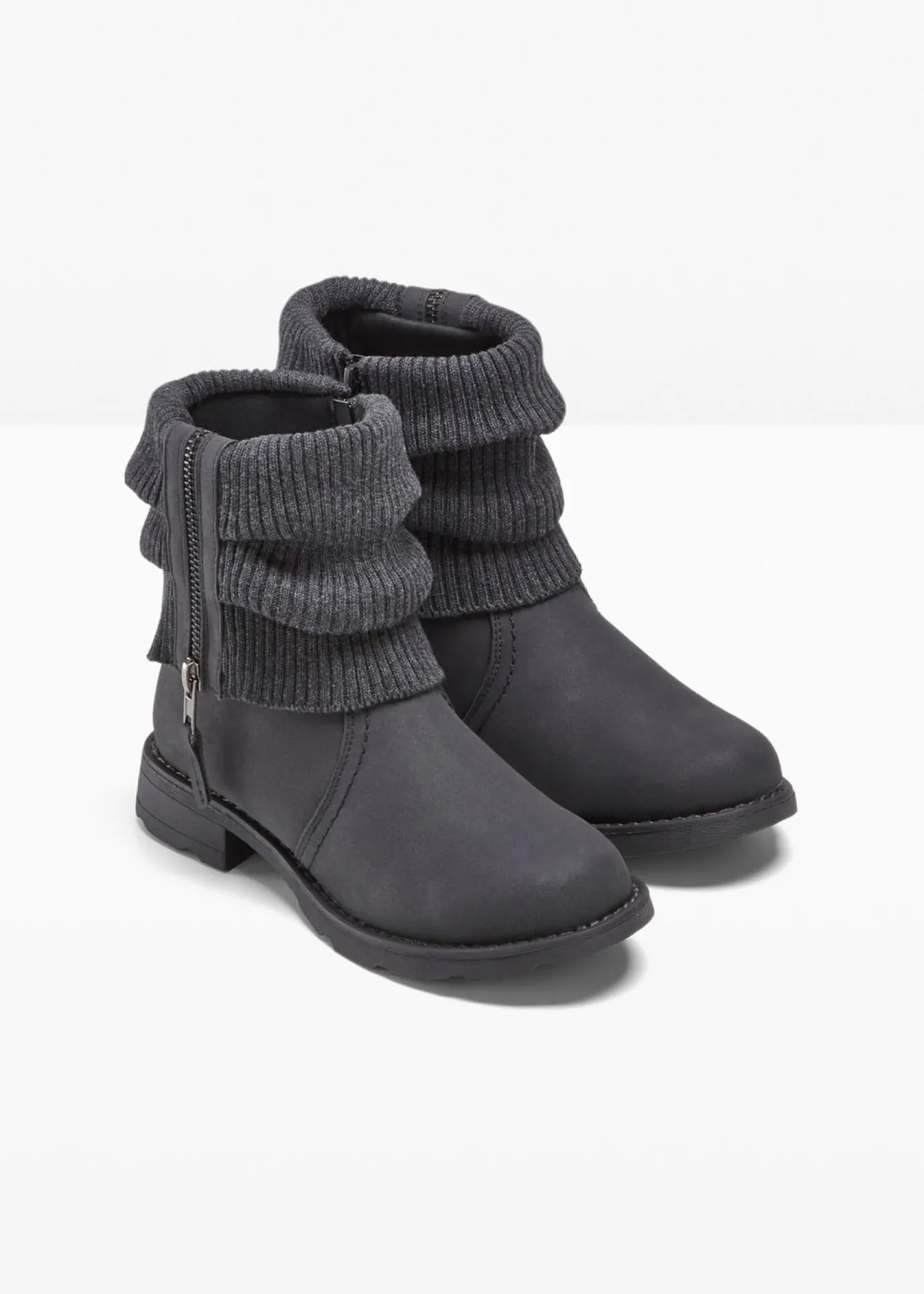 bonprix bonprix Botas con inserto de punto antracita Outlet
