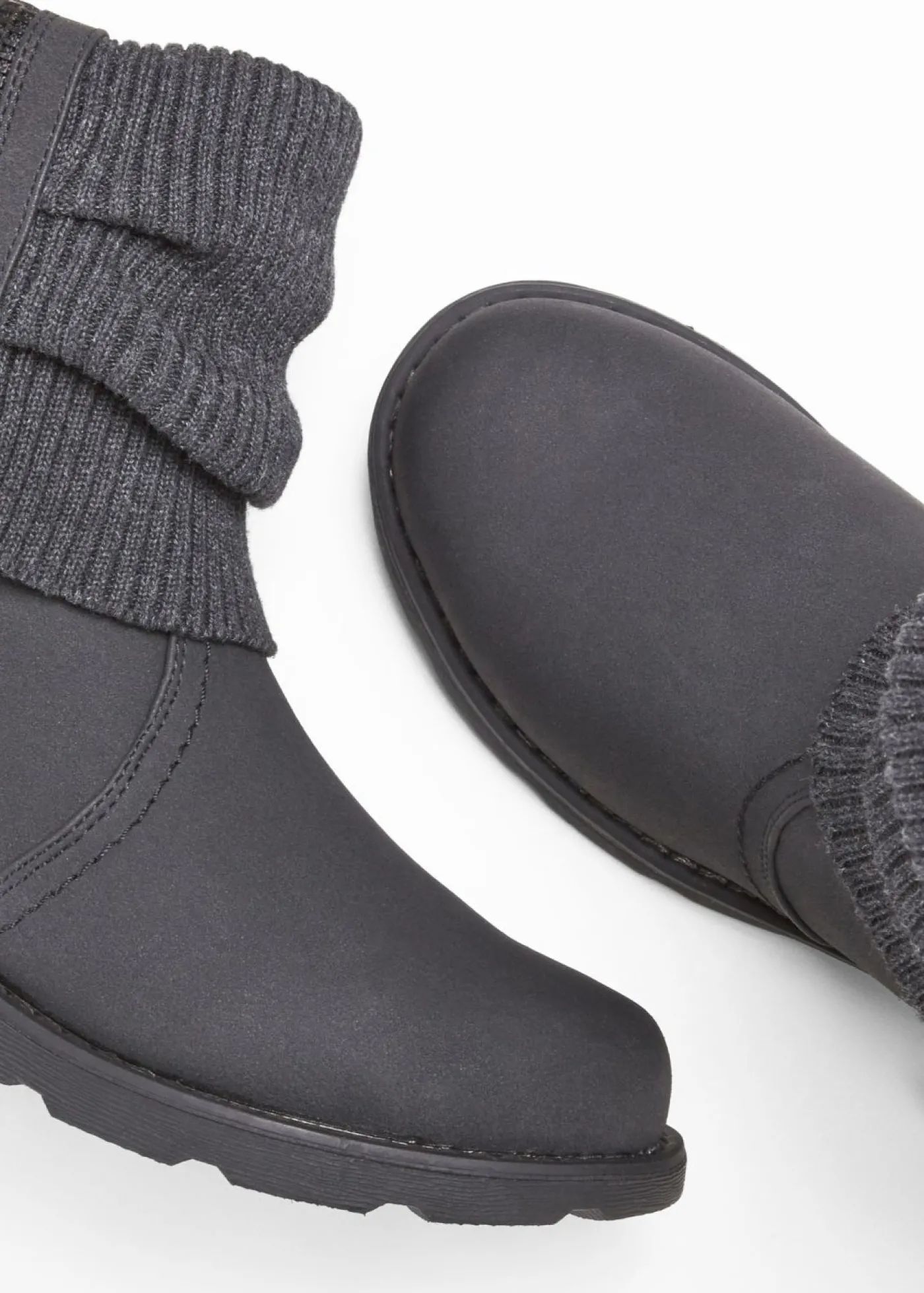 bonprix bonprix Botas con inserto de punto antracita Outlet
